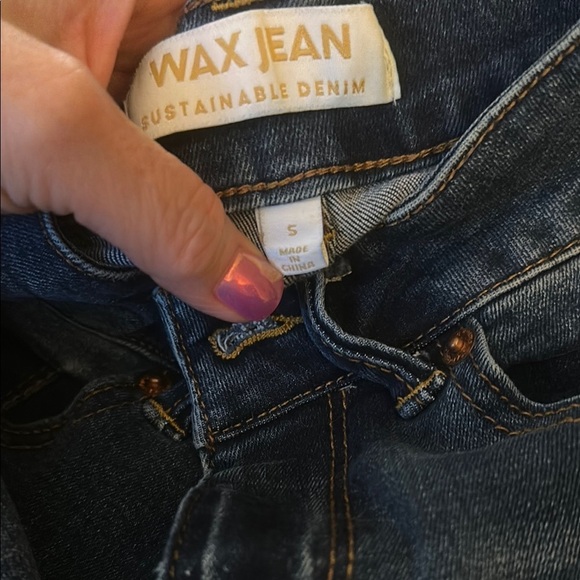 Wax Jean Blue High-Waisted Distressed Shorts - Picture 5 of 5